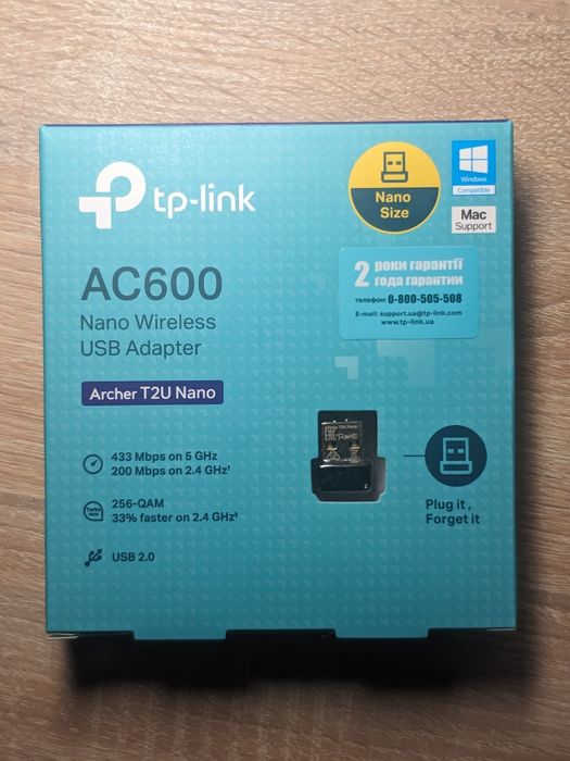 WiFi-адаптер TP-LINK T2U Nano (AC600)