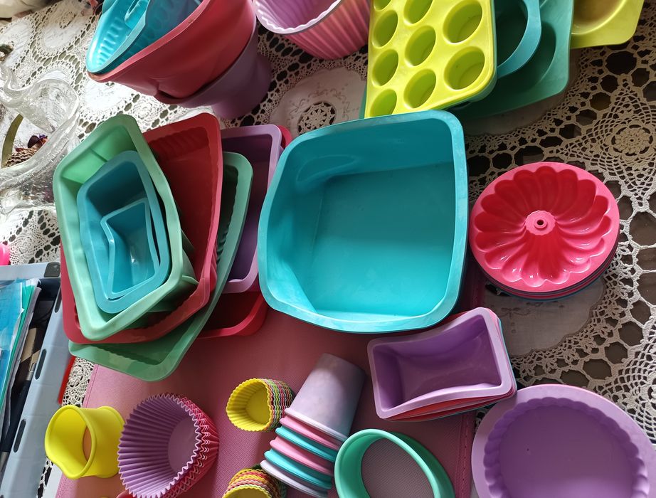 Moldes de silicone cozinha vários  pastelaria doce tamanhos e formas e