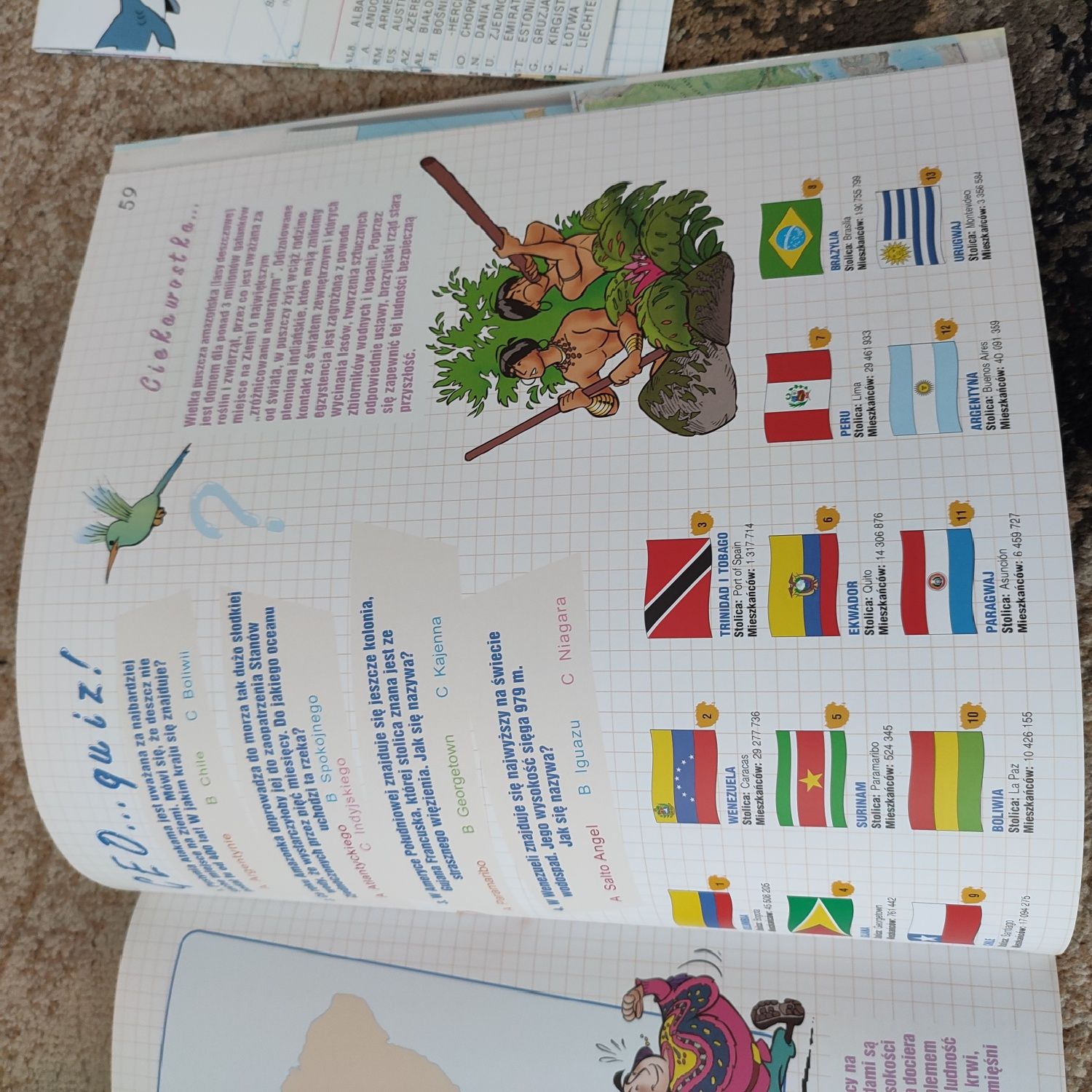 Ilustrowany atlas świata+ mapa