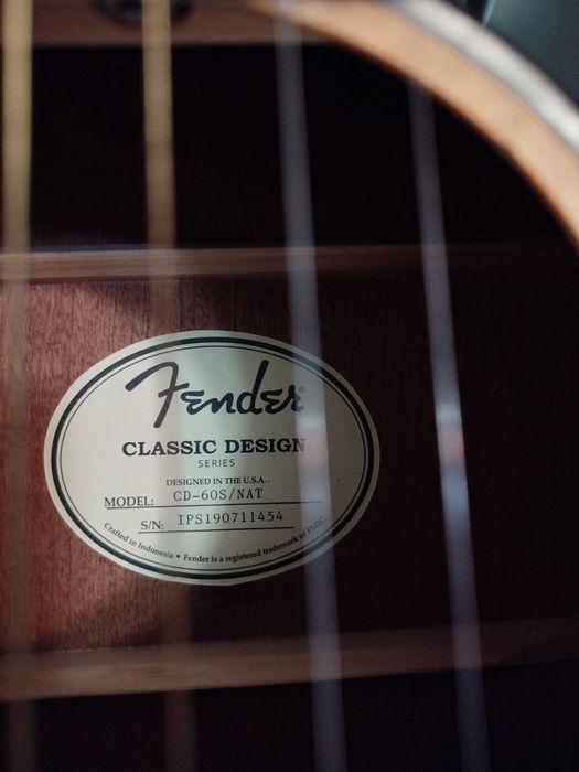 Аккустическая гитара Fender CD-60/NAT
