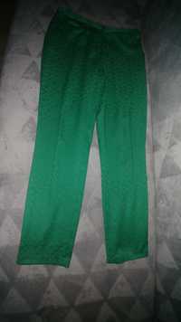 38 M ATMOSPHERE zielone spodnie damskie cygaretki materiałowe garnitur