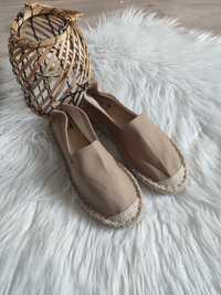 Espadryle nowe buty damskie beż 38