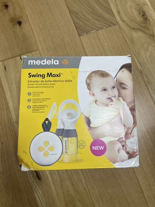 Laktator Medela swing maxi podwojny + butelki gratis