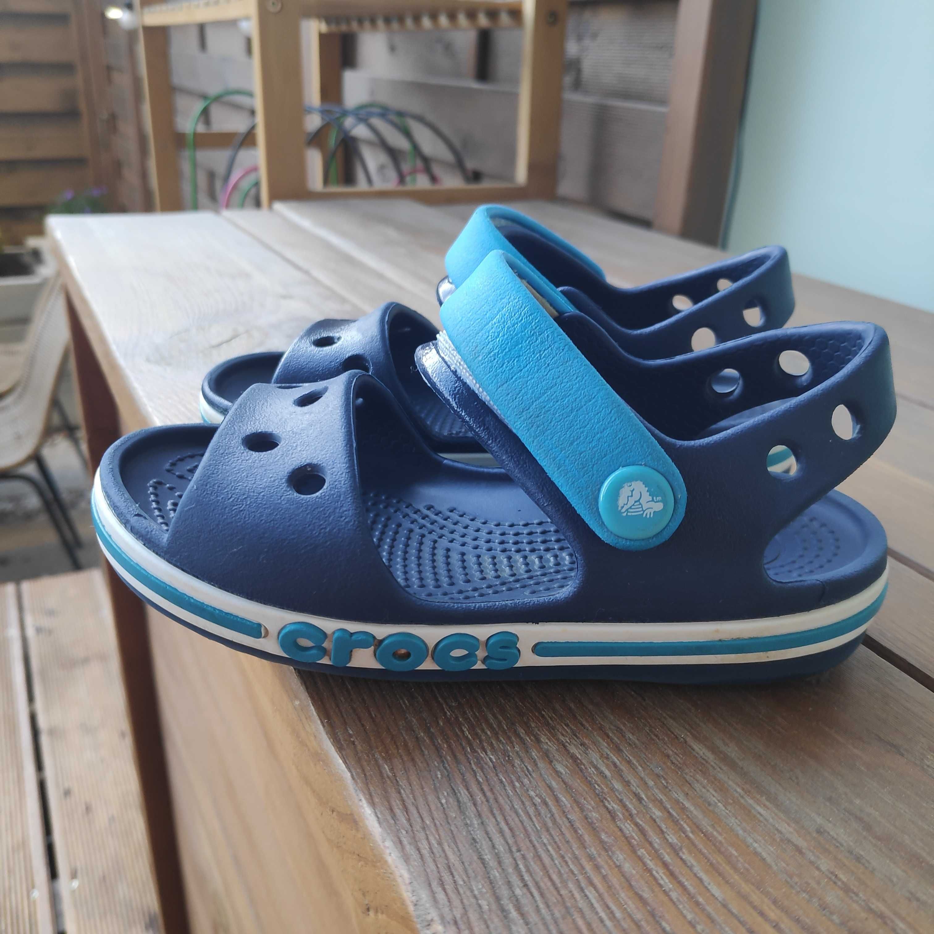 Sandały chłopięce Crocs C8 24-25 niebieskie