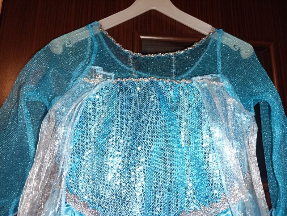 Карнавальний костюм сукня плаття ельза крижане серце 122 128 см зріст