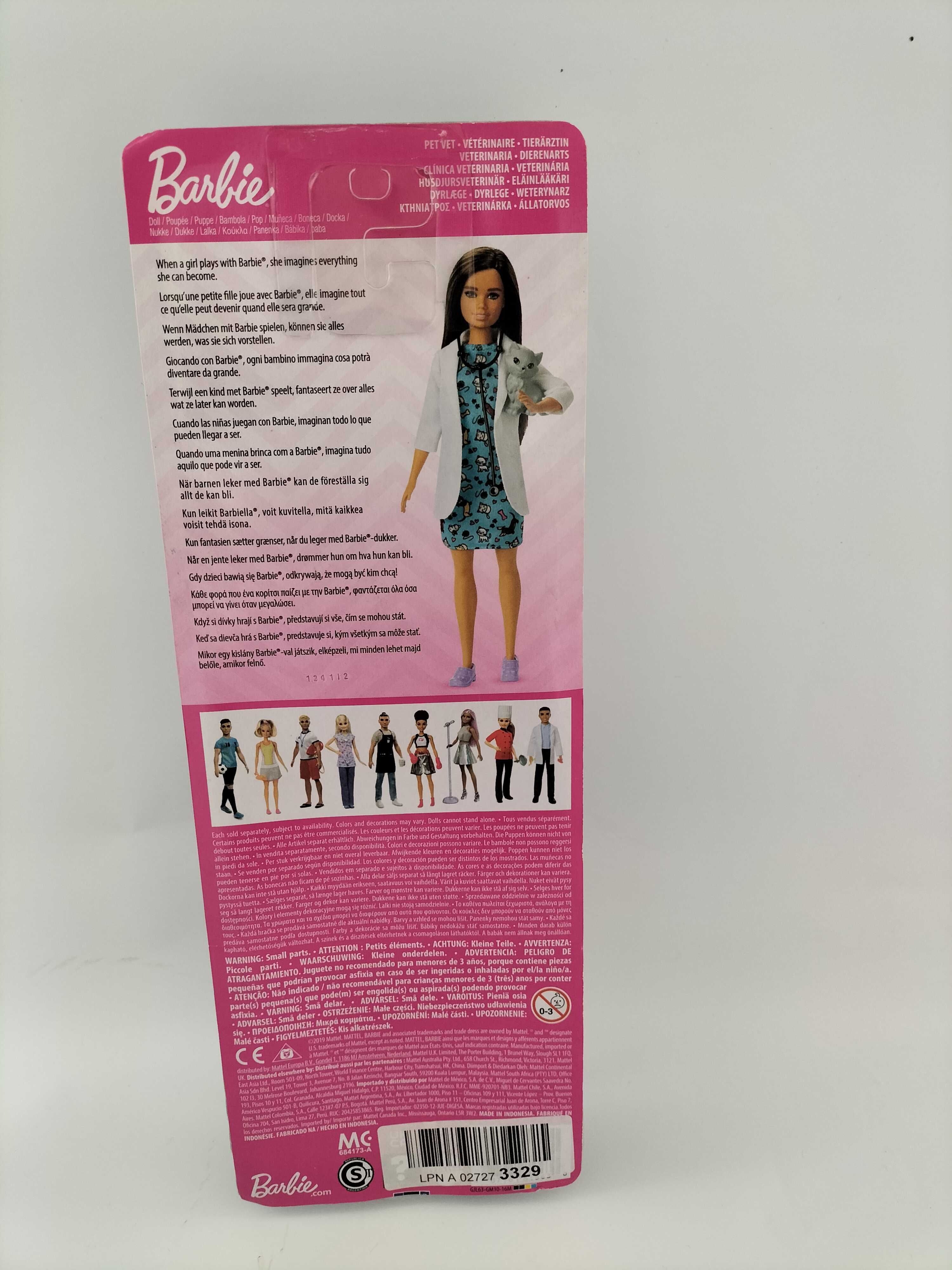 Lalka Barbie Weterynarz