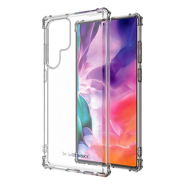 Etui Anti Shock pancerne do Samsung Galaxy S22 Ultra przezroczysty