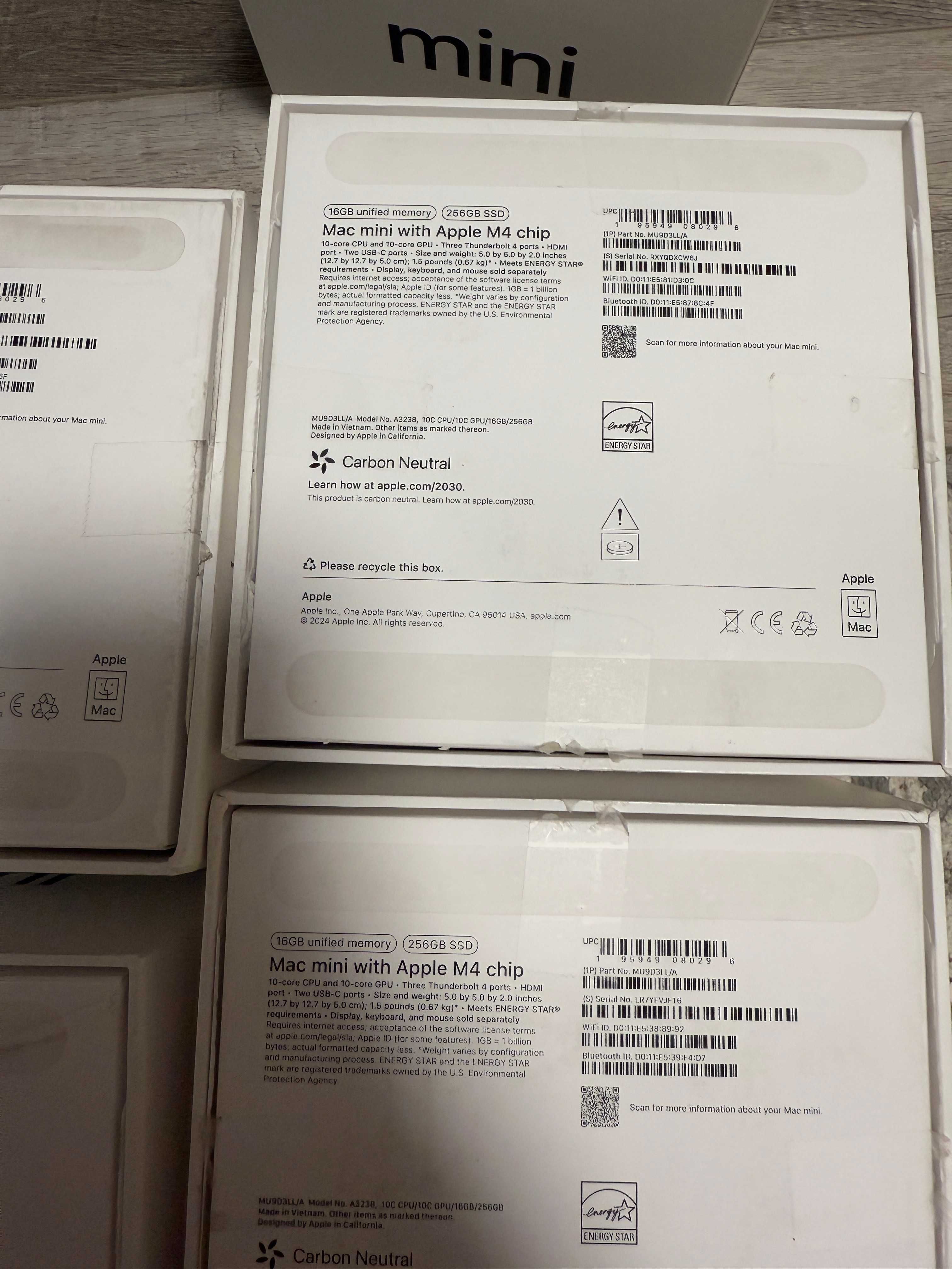 Mac Mini M4 16/256GB Late 2024 Open Box Велика кількість Гарантія