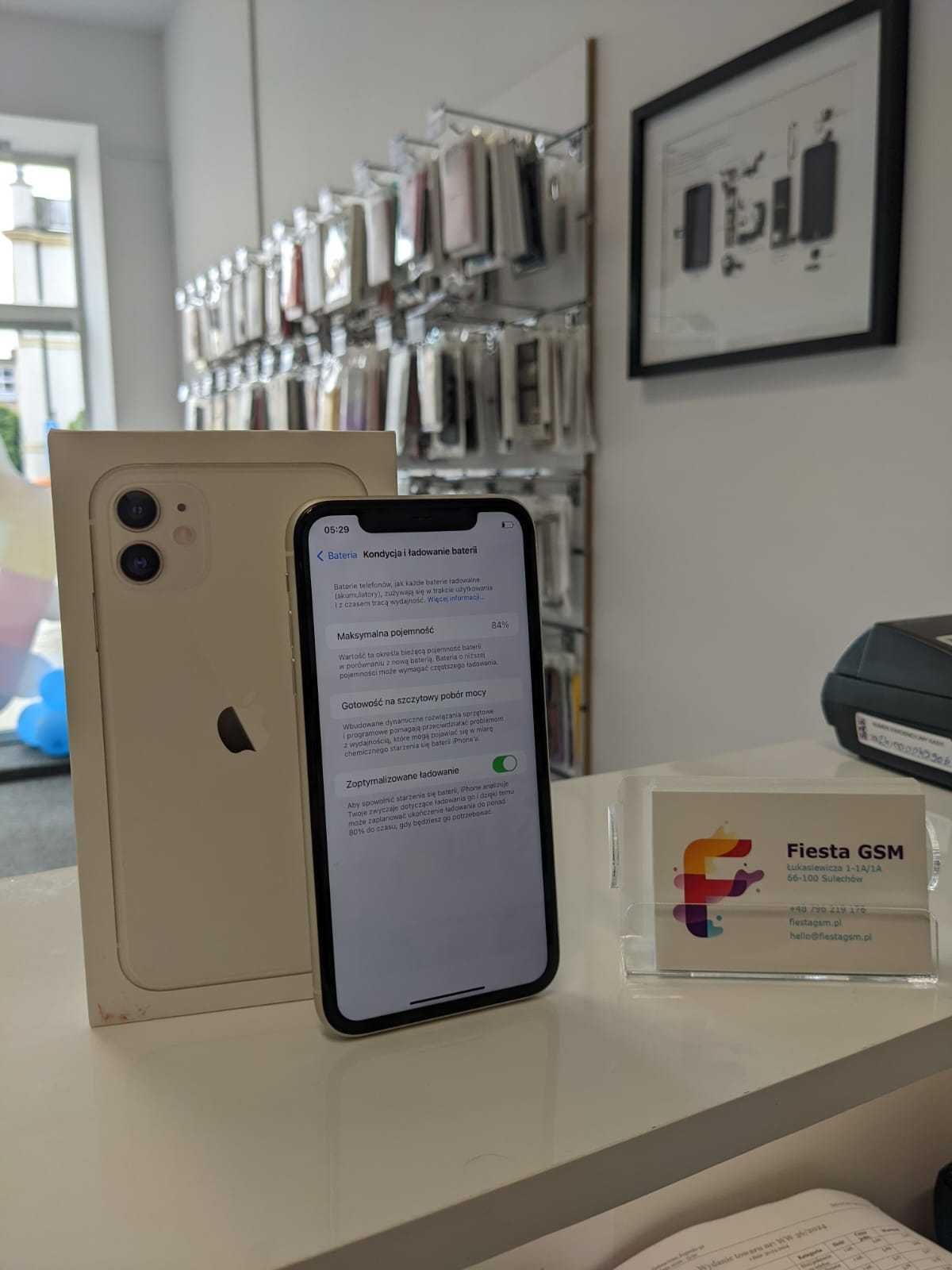 Apple iPhone 11 WHITE 64 GB, Fiesta GSM Sulechów