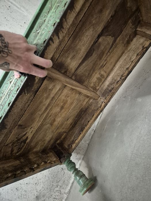 Ława stolik drewniany kawoway kolonialny