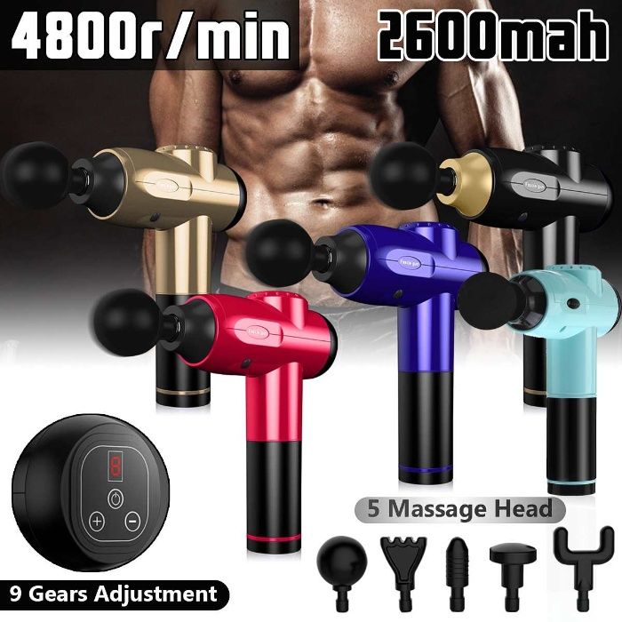 Massage gun pistola de massagem muscular muscle gun recuperação nós