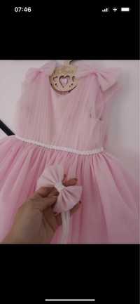 Sukienka dla dziewczynki różowa tiul princess 86/92