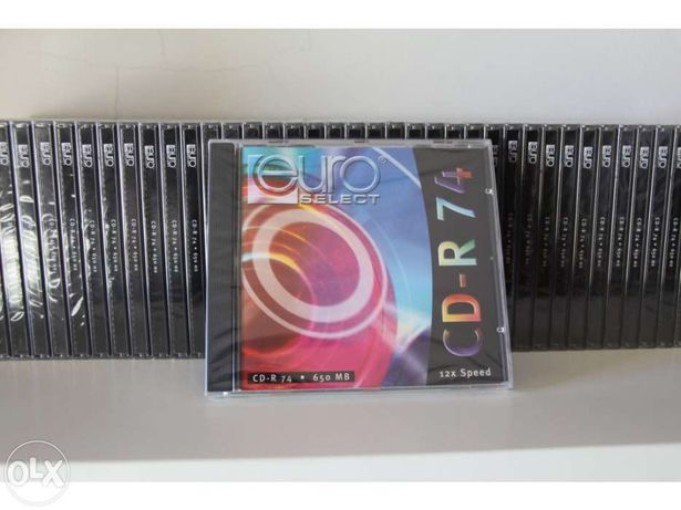 CDs Virgens Embalados com Caixa (150 unidades)