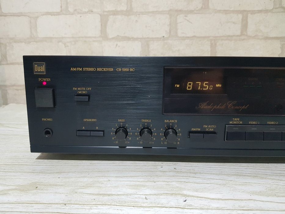 FM/AM Стерео ресивер/підсилювач Dual CR 5950 2x130 Вт б/у з  Німеччини