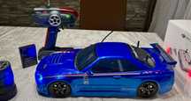 Model RC Nissan GTR 1:10 Hot Rodies Drift 4x4 + aparatura + bateria