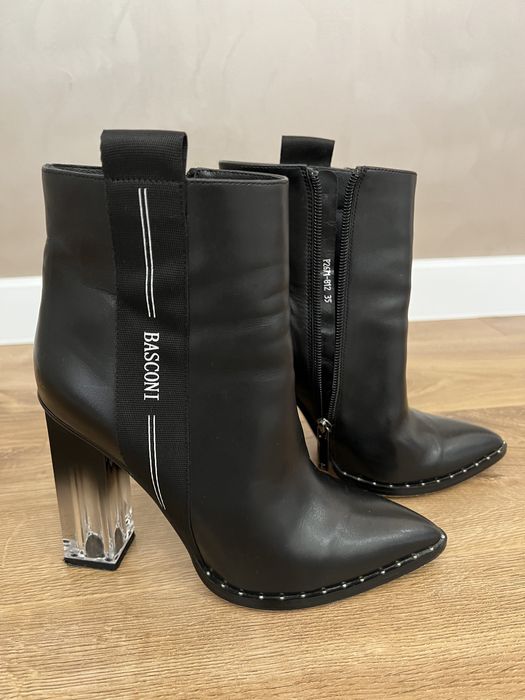 Ботинки б/у, кожанные