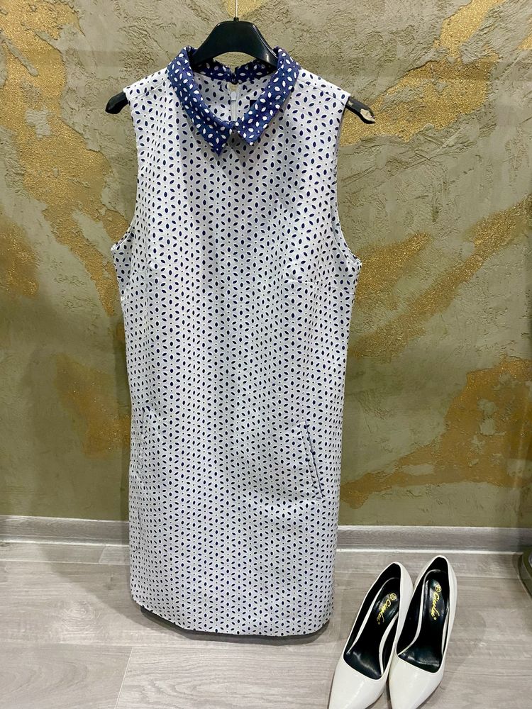 Mohito sukienka prosta kieszenie kołnieżyk elegancka
