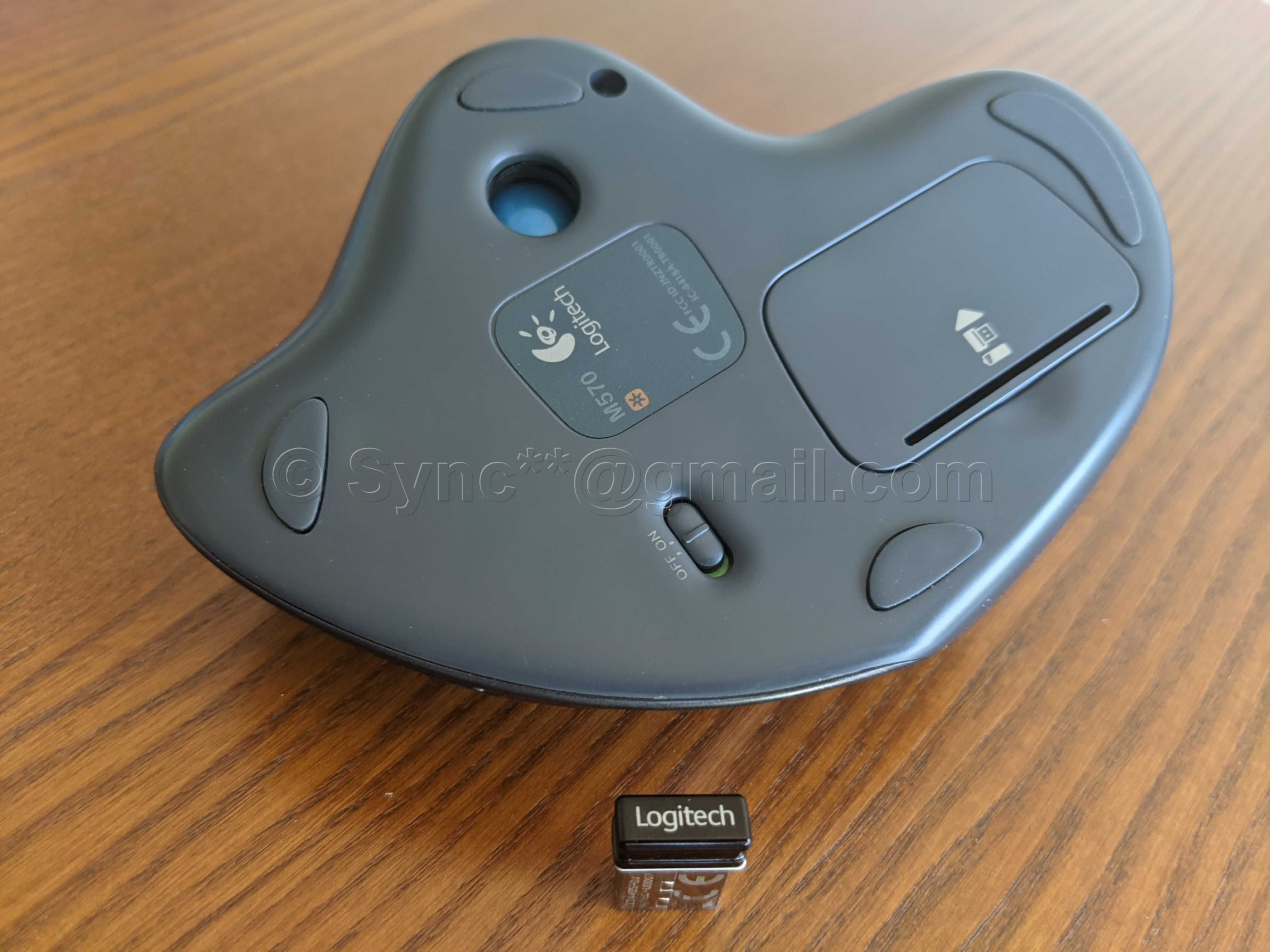 Logitech M570 * Mysz Trackball * 18 miesięcy na jednej baterii *