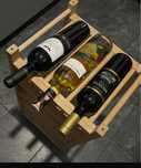 Drewniany stojak na wino Ikea Hutten