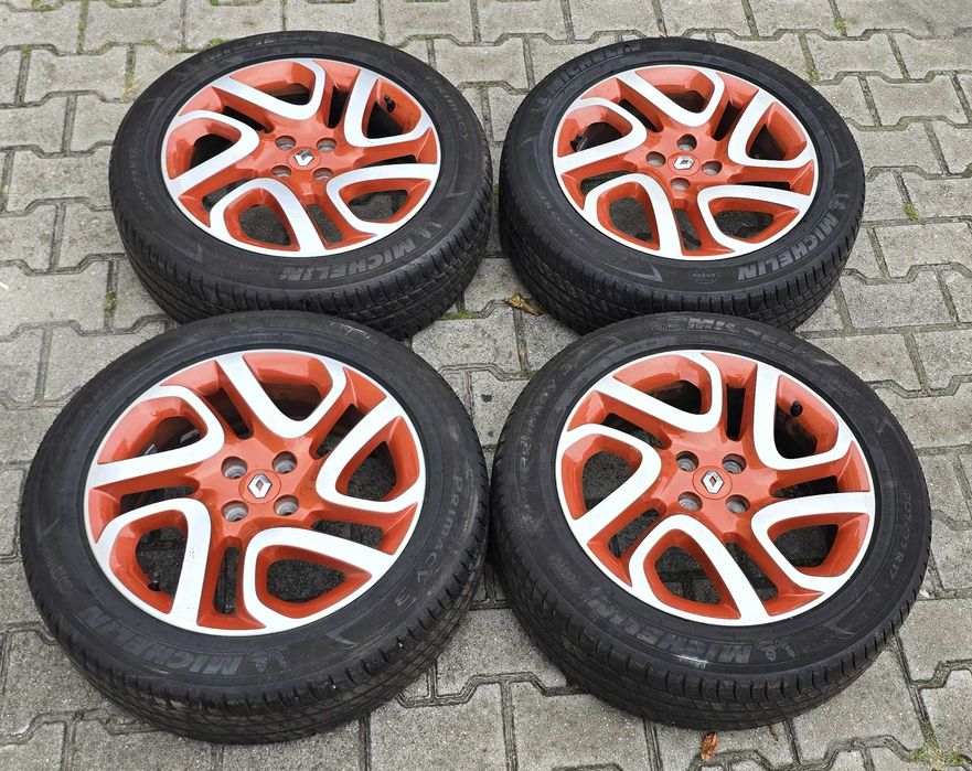 Aluminiowe FELGI Renault CAPTUR POMARAŃCZOWE 4x100 R17