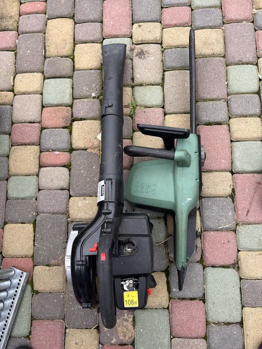 продаю електричну цепну пилу , бензинова повітродувка з Німеччини