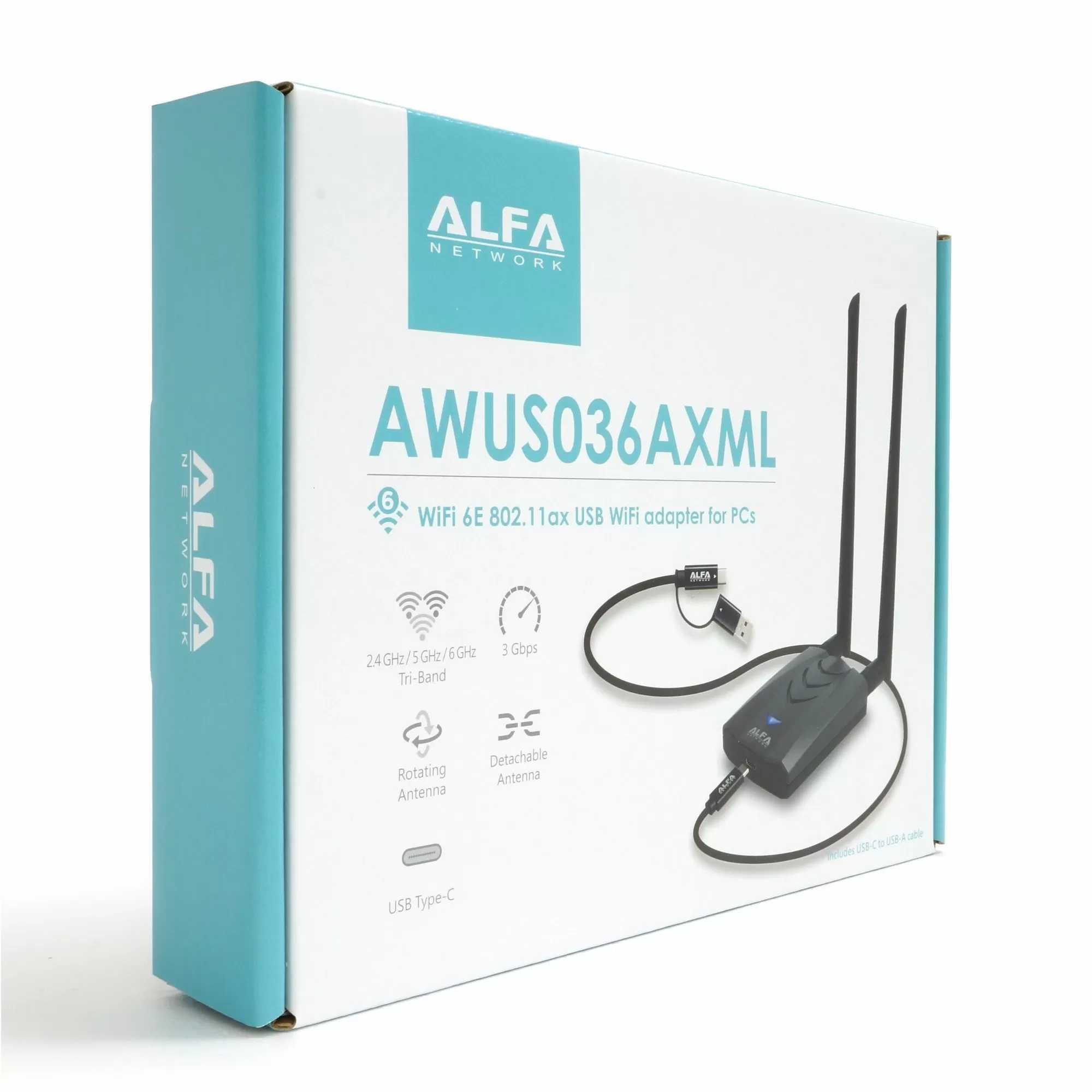 Alfa AWUS036AXML Оригинал, Wi-Fi Адаптер, Kali Linux