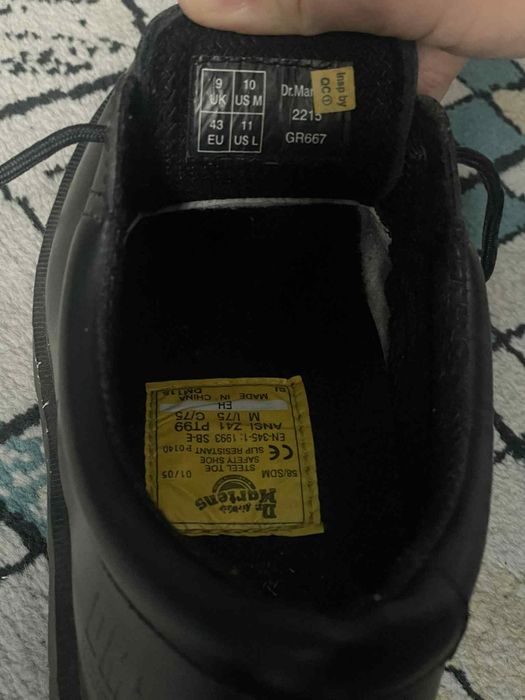 Buty martensy z blaszka rozmiar 43