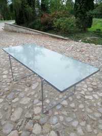 stół ogrodowy szklany