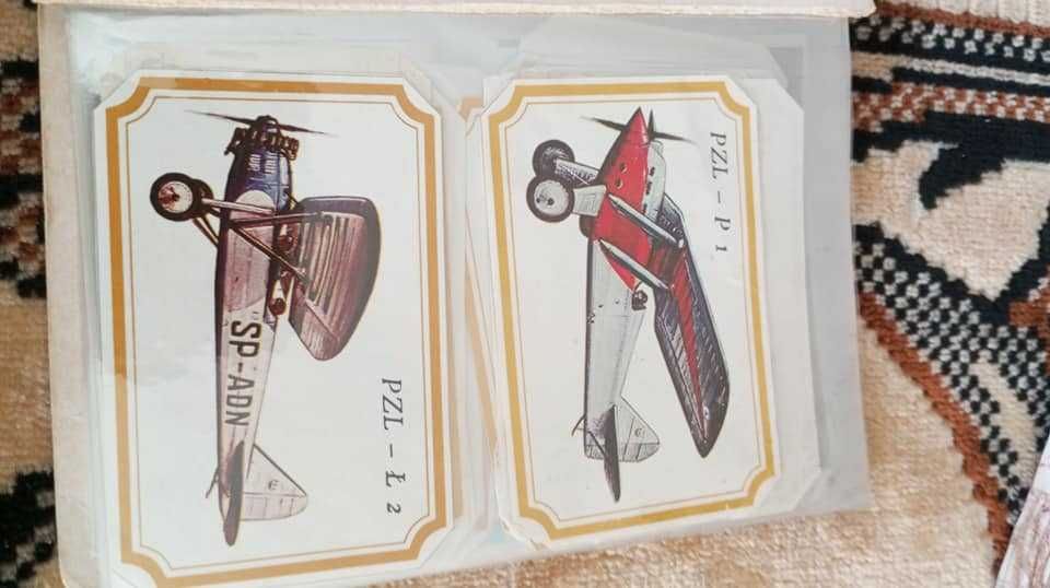 Samoloty - etykiety z czekolady Wedel
