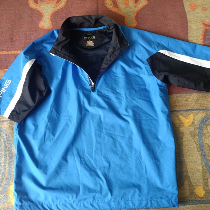 Footjoy PING Przeciwdeszczowa kurtka golfowa z krótkim rękawem. Rozm M