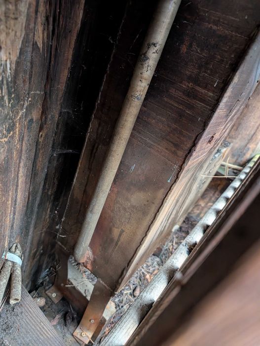 Balia ogrodowa drewniana z piecem wewnętrznym