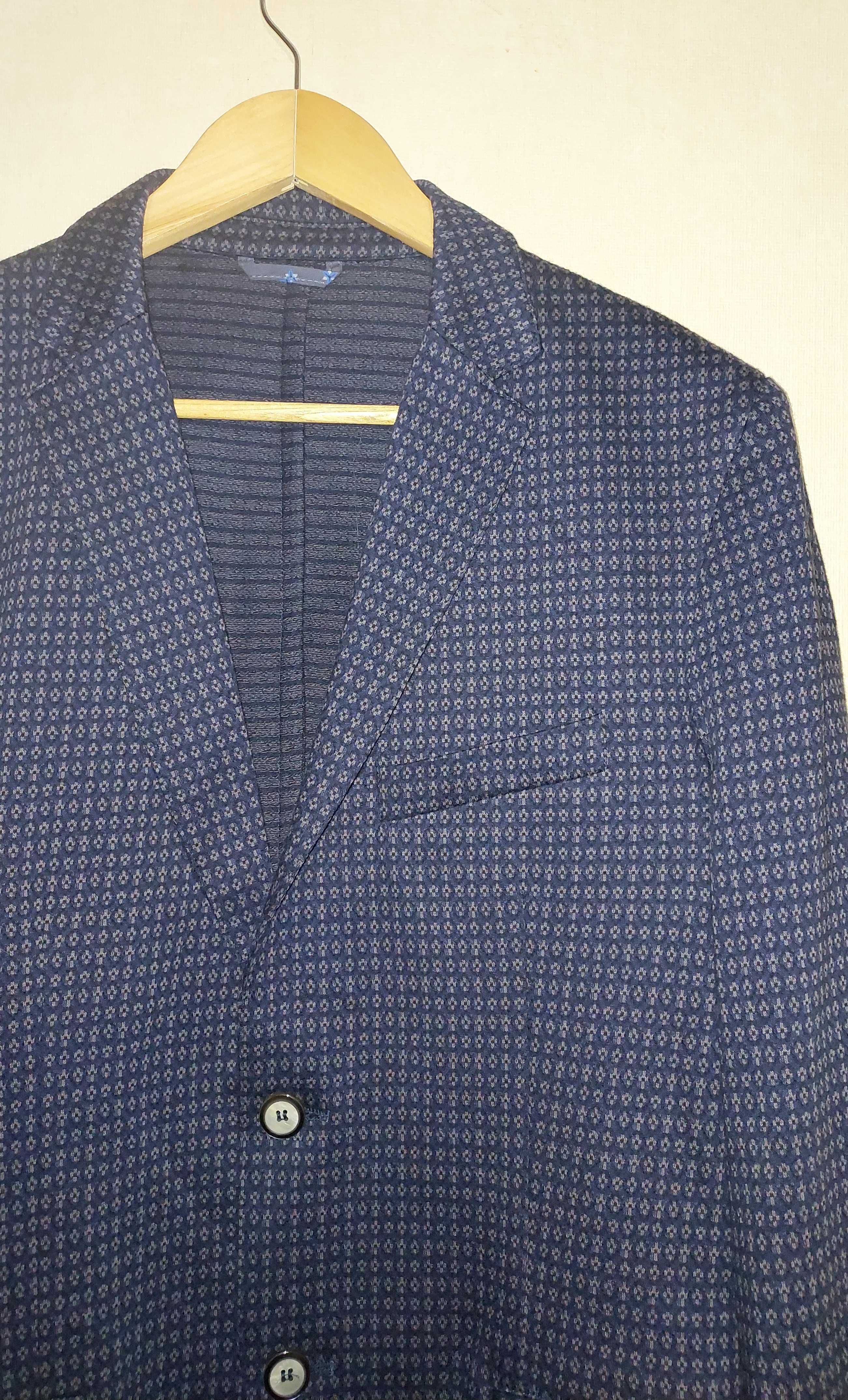 Неношеный 50 Slim SISLEY пиджак блейзер из джерси 100% cotton