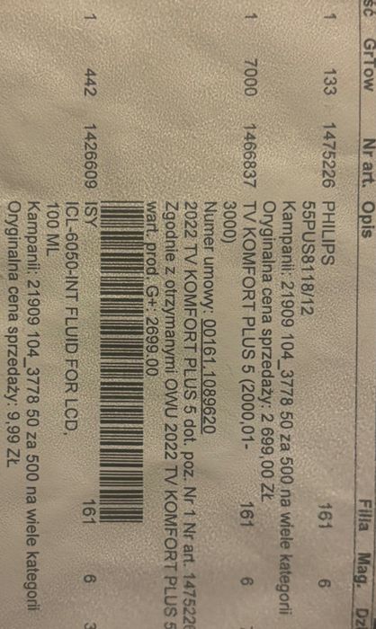Telewizor Philips 55 cali 4K UHD 55PUS8118/12, jak nowy + gwarancja