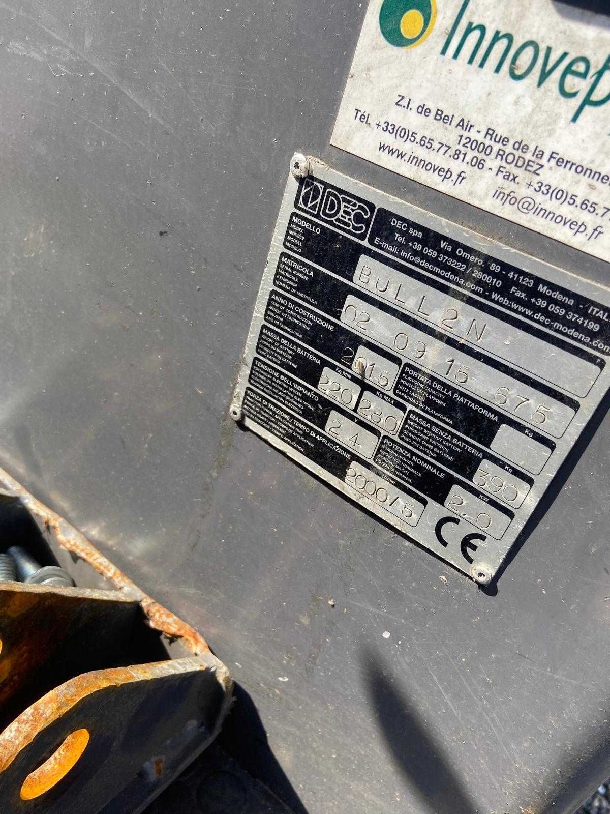 DEC  ciągnik elektryczny  BULL2N 3 kołowy 2015r