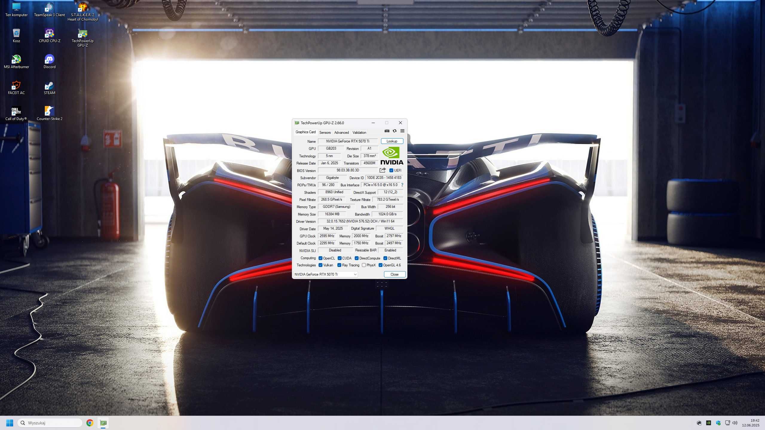 RTX 5070TI WINDFORCE OC SSF 16GB 256-bit DLSS 4.0 jak nowa!!
