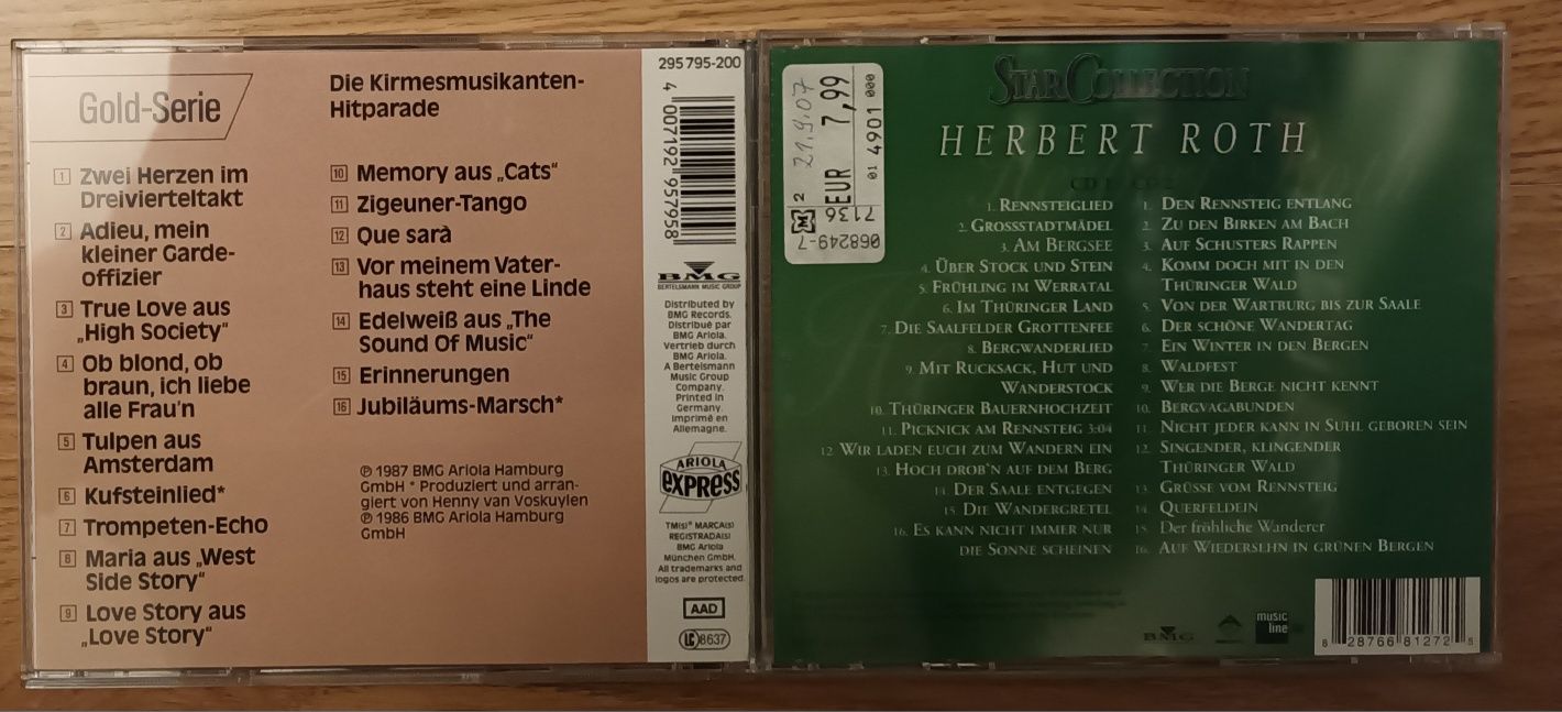Kirmesmusikanten, Herbert Roth akordeon Hit 3CD