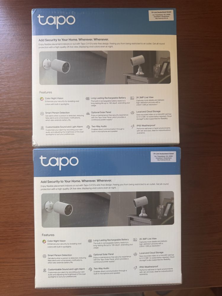 Tapo C410 2k Набір камер з акумулятором