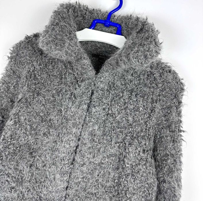 Kurtka moherowa Seventy Italy długi kardigan alpaka r. L