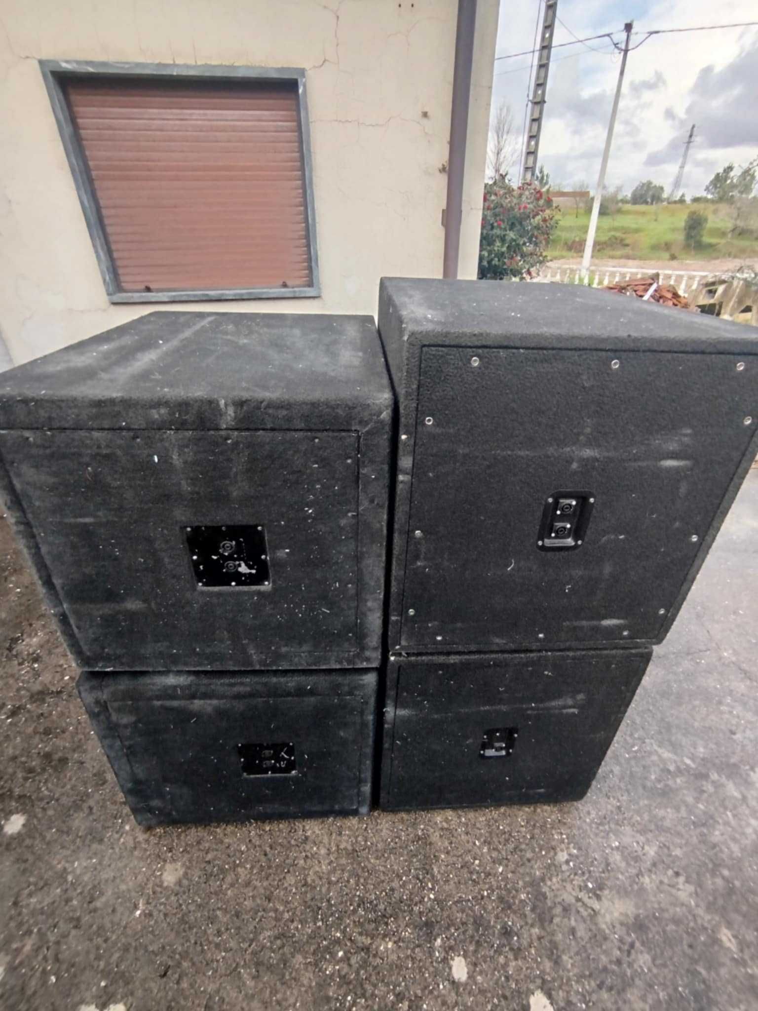 Colunas subwoofer passivas 1000W