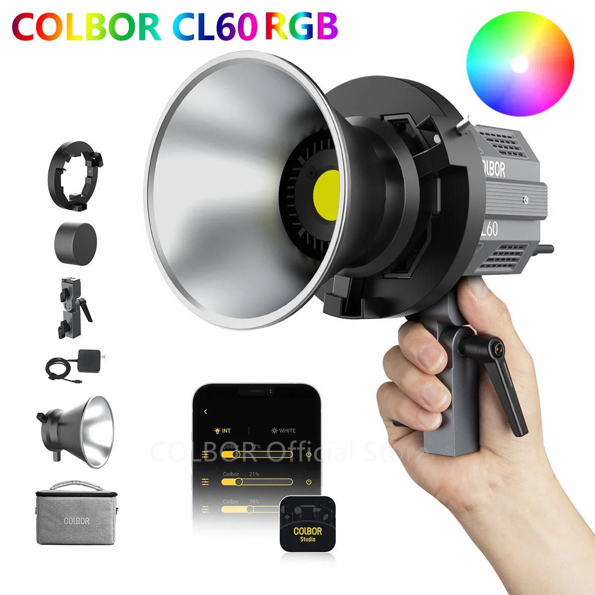 Colbor CL60R RGB LED студійне світло