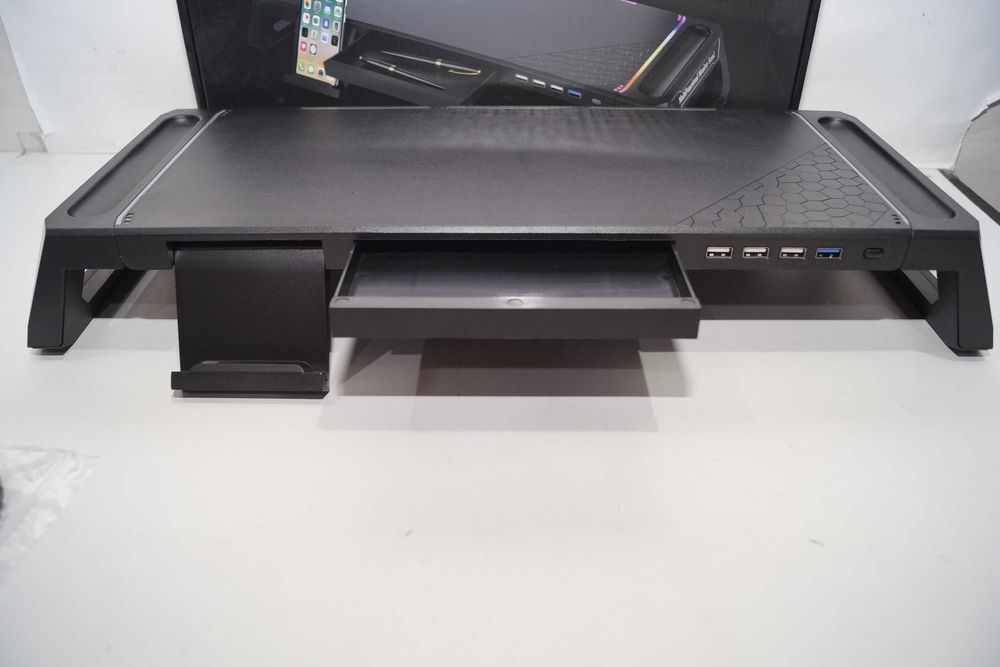 1320 MOOJAY Składana podstawka stojak pod monitor gamingowa RGB usb