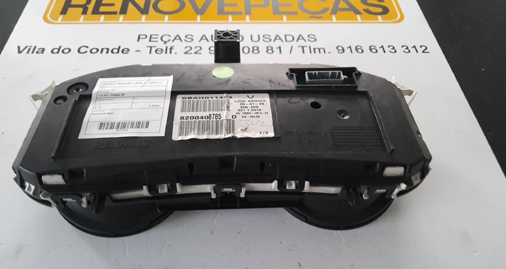 Quadrante / painel de instrumentos RENAULT Megane II (BM0/1_, CM0/1_)