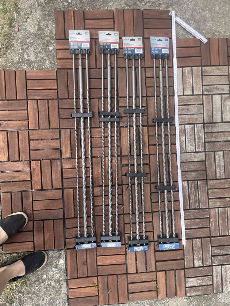 Zestaw wierteł SDS 100 cm Alpha tools 4komplety