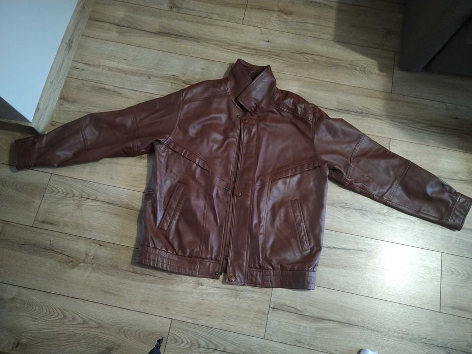 Kurtka skórzana męska