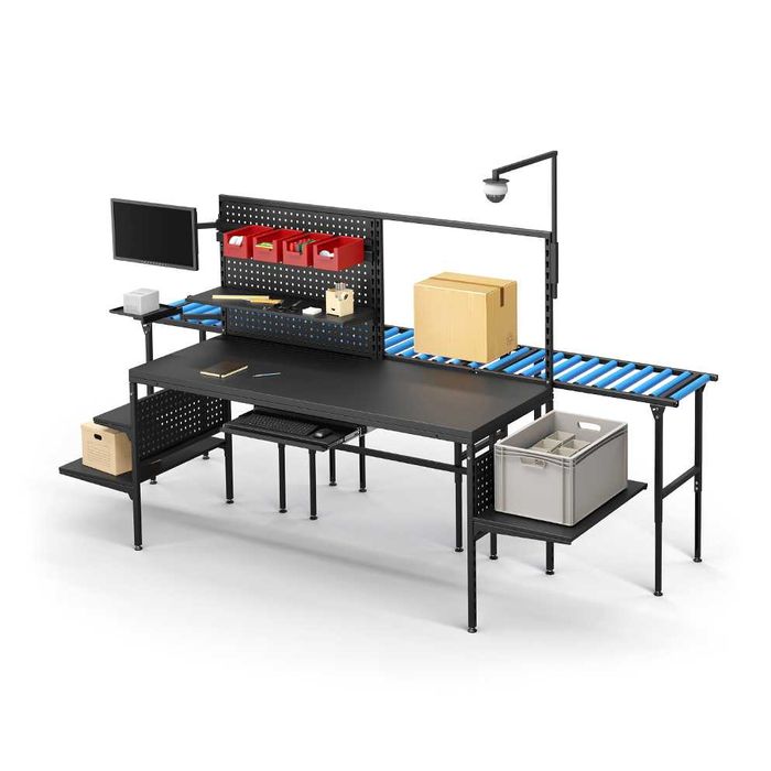 Magazynowy stół do kompletacji reklamacji inwentaryzacji RedSteel