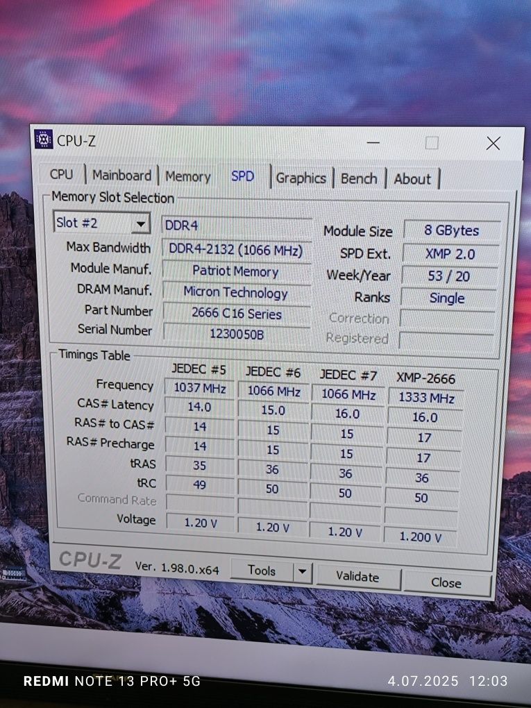 Pamięć RAM DDR4 16GB (2x8) 2666 CL16 Patriot Viper