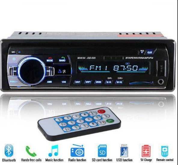 Автомагнитола с чистым мощным звуком JSD-520BT С USB И BLUETOOTH.