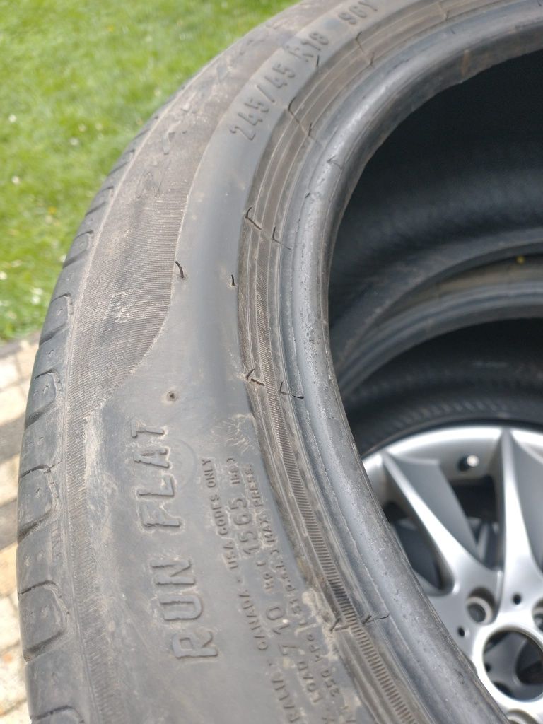 Opony letnie 2x Michelin i 2x Continental rozm 245/45/18