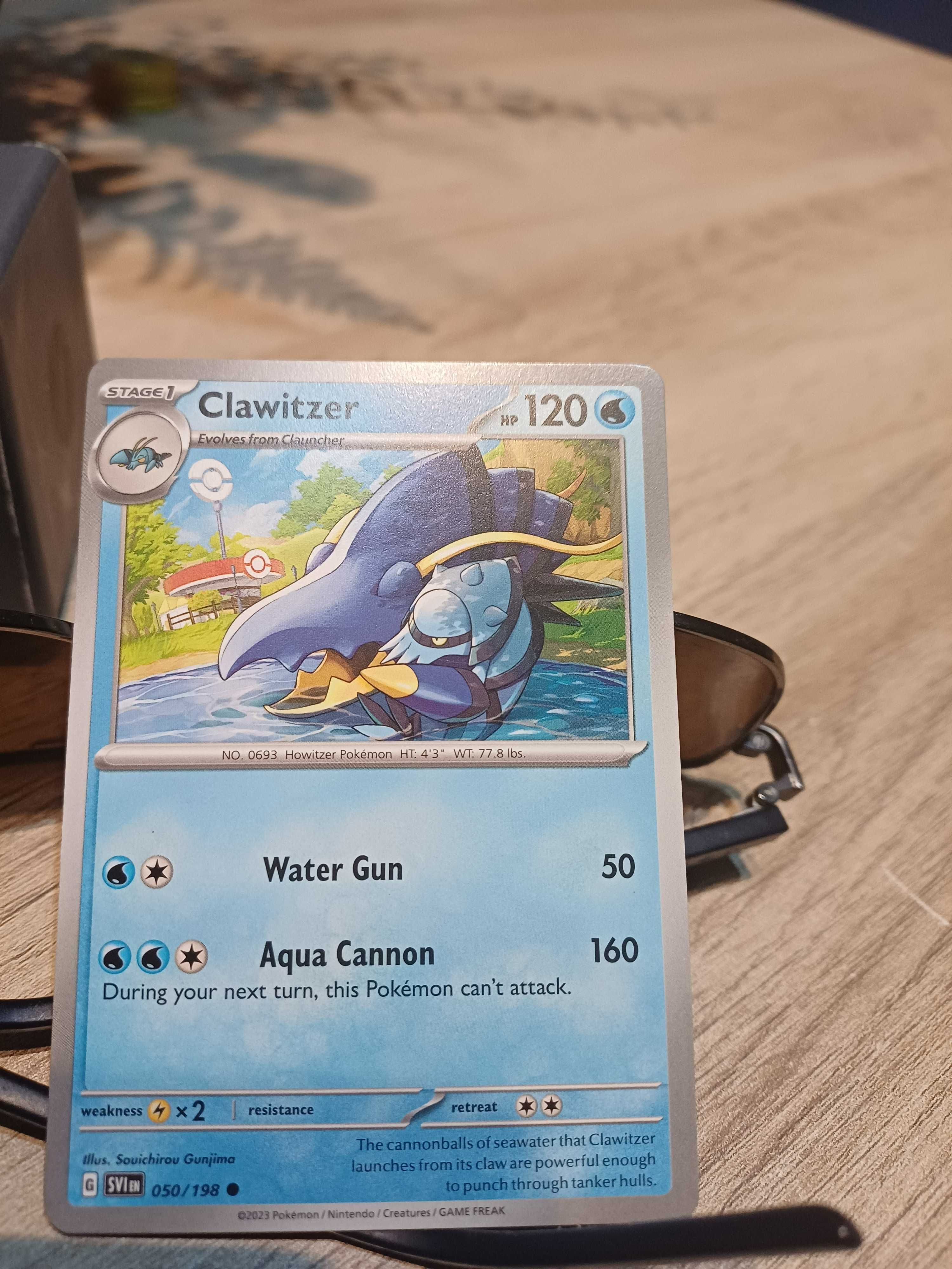 Carta Pokémon Clawitzer #50