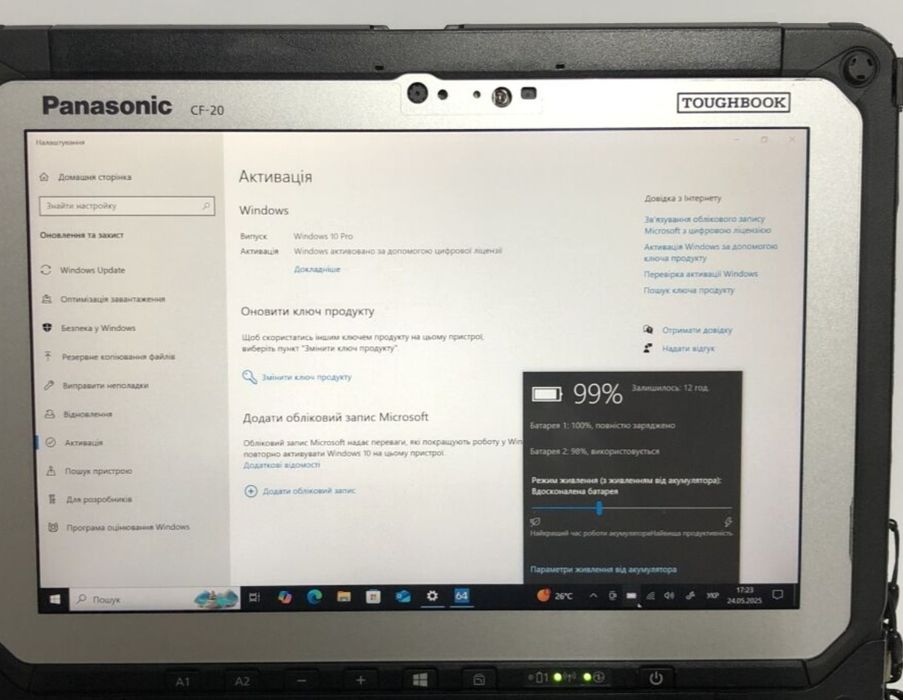 Захищений нетбук-трансформер Б-клас Panasonic Toughbook CF-20 MK2